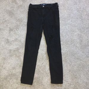 Black jeggings from Hollister